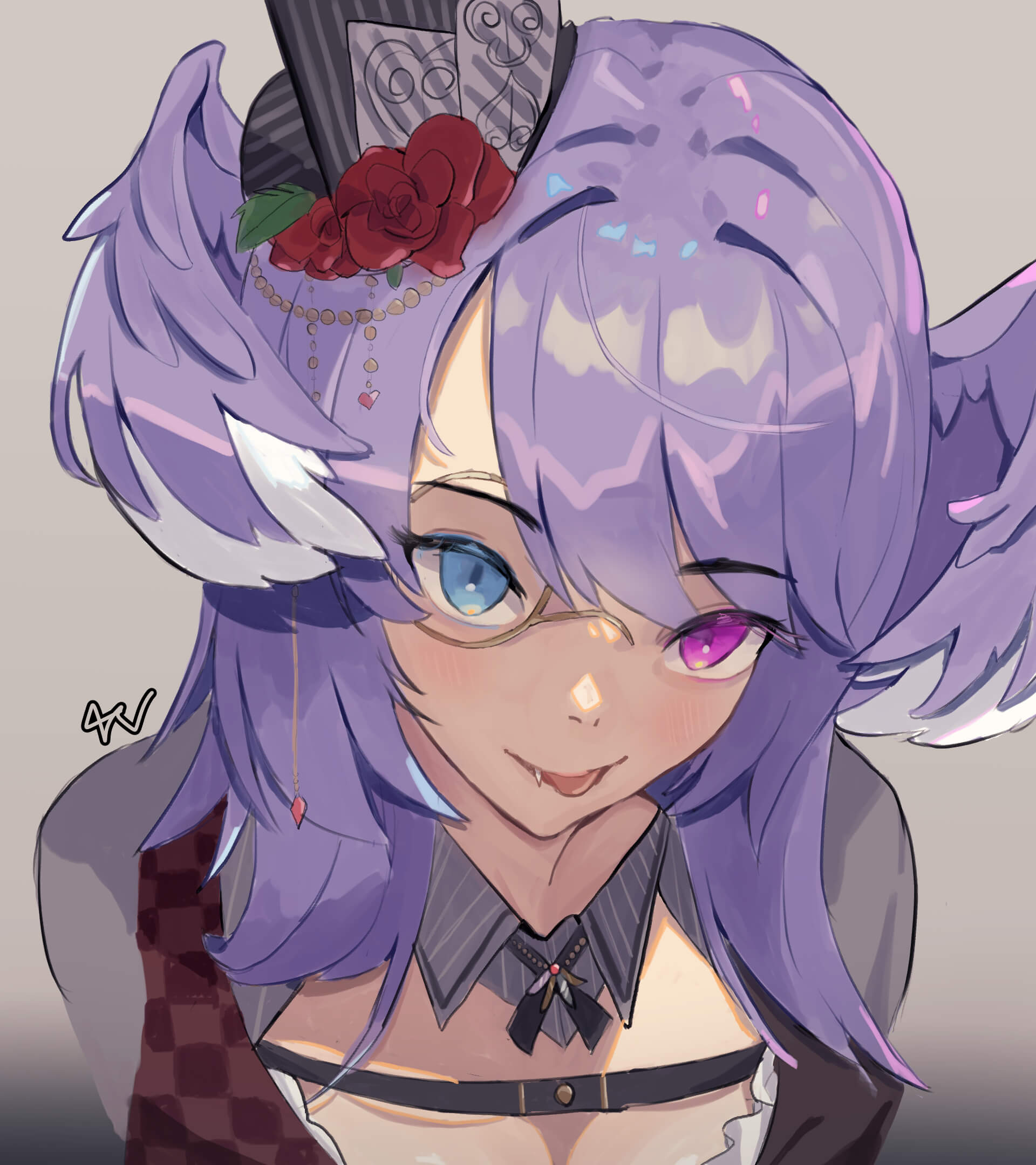 Bust fanart of Selen Tatsuki (VTuber)